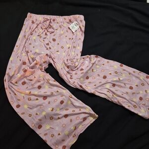 Pink Candy Print Pajama Pants